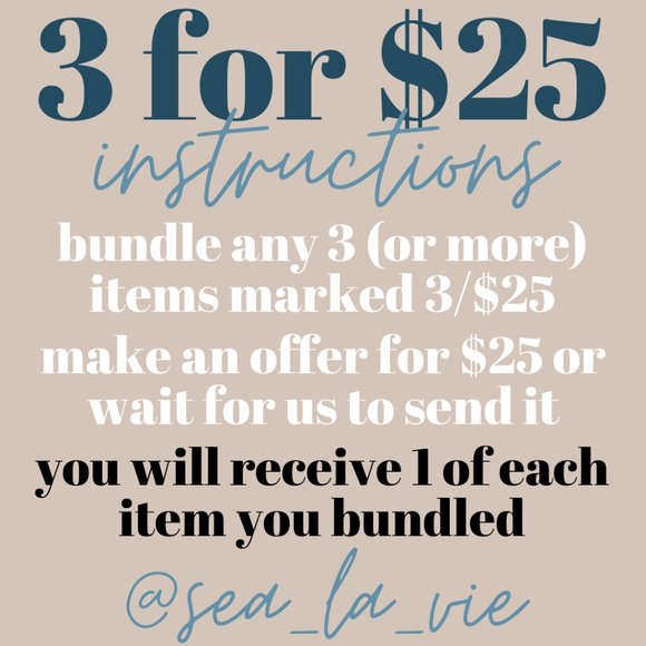 3/$25 Clearance Sale • All Included Items Marked - Picture 3 of 4